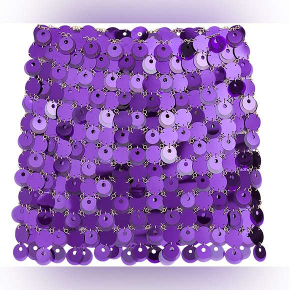 Paco Rabanne Dresses & Skirts - Rabanne H&M Sequin-Disc Mini Skirt